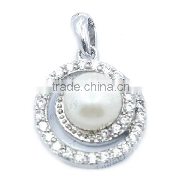 MOP mother of pearl sterling silver fresh water pearl pendant pearl jewelry