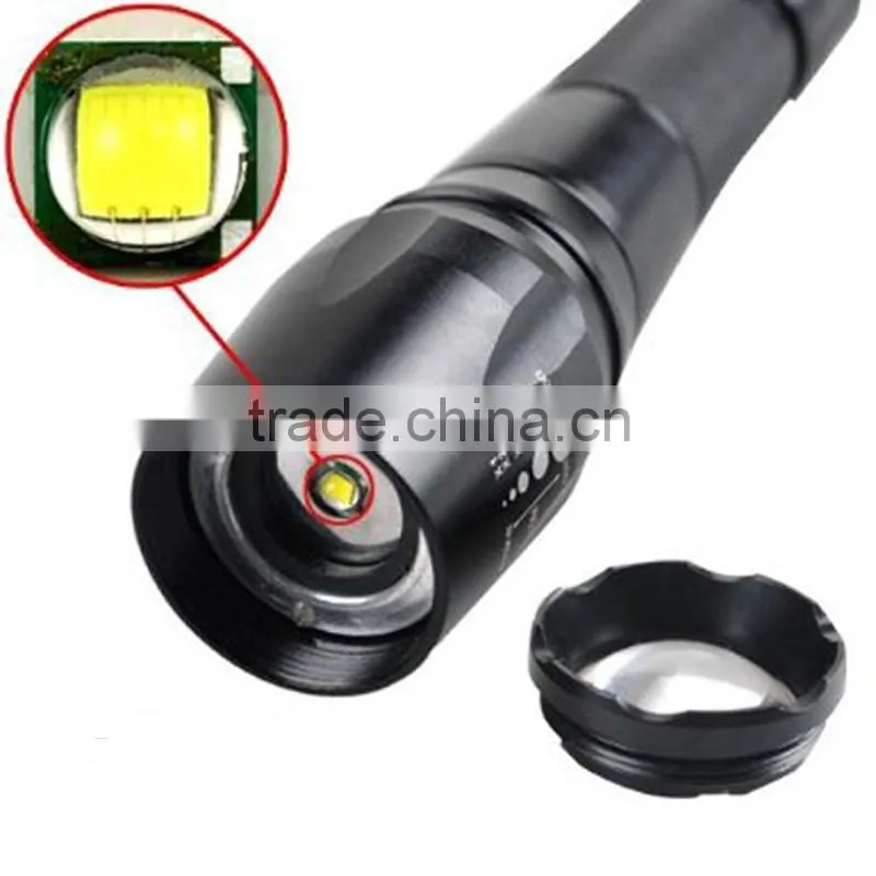 1200 lumen rechargeable 15 watt led flashlight torch