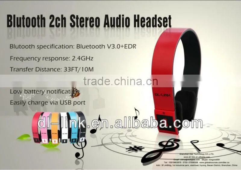 Multi- Functional Wireless Stereo Bluetooth Headset.Factory direct supply!