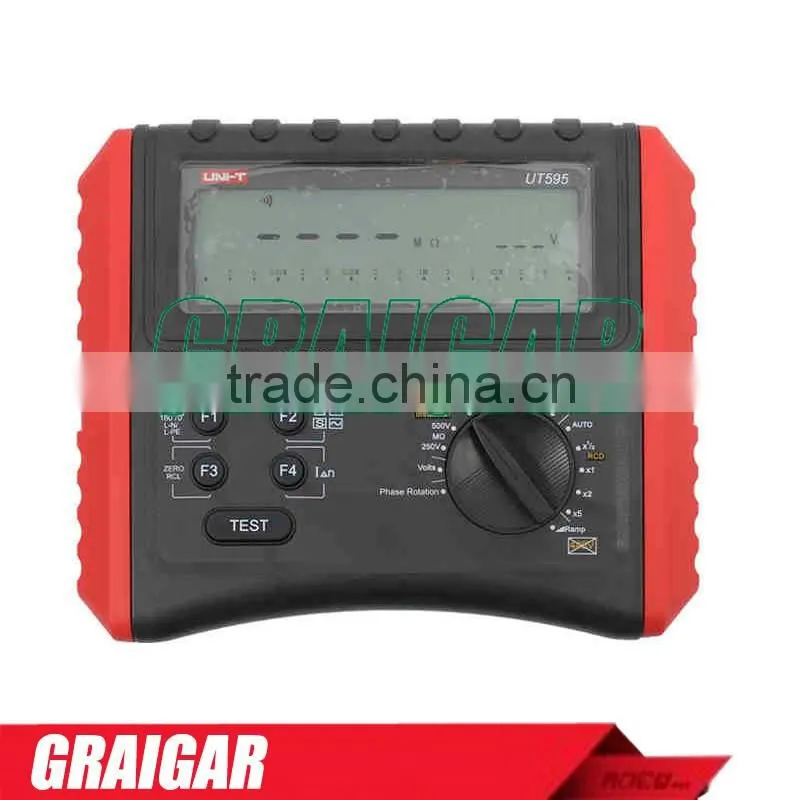 UNI-T UT595 Multifunction Loop Testers Earth Ground Line Loop Impedance Tester Insulation Resistance Meter w/RCD Protection