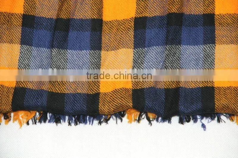 pure cashmere worsted plaid pahsmina shawls
