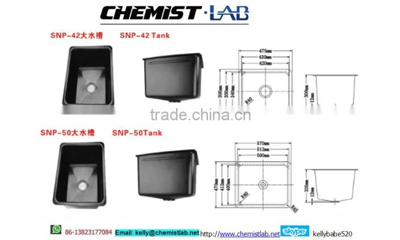 Chemical Resistant Plastic Bottle Trap for Sink