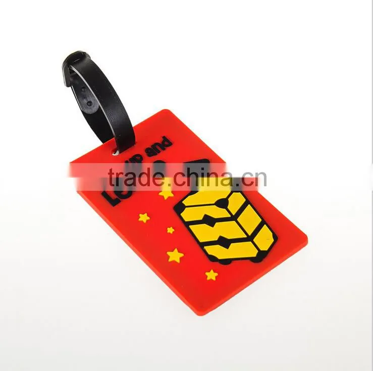 PVC soft plastic luggage tag