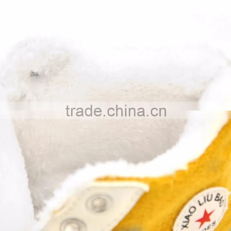 2016 XIAOLIUBAO baby product warm thick winter colored cotton soft baby shoes with TPR