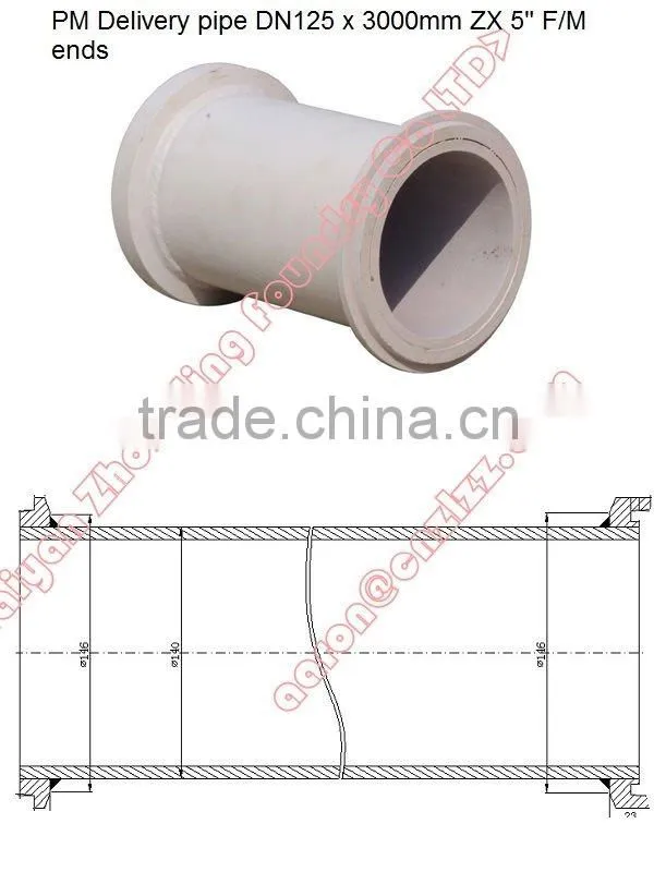 schwing DN125 F/M delivery pipe