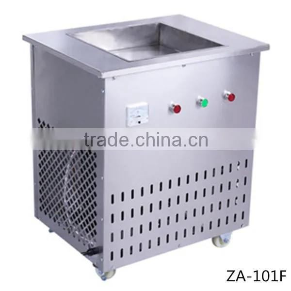 flat pan fried ice cream machine