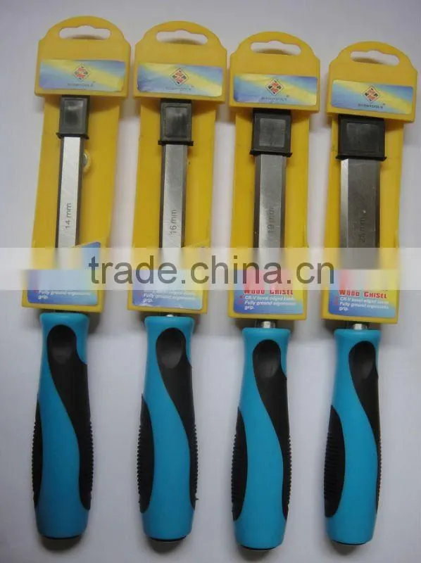Hot sales 6pcs Wood chisel set with PP and TPR handle