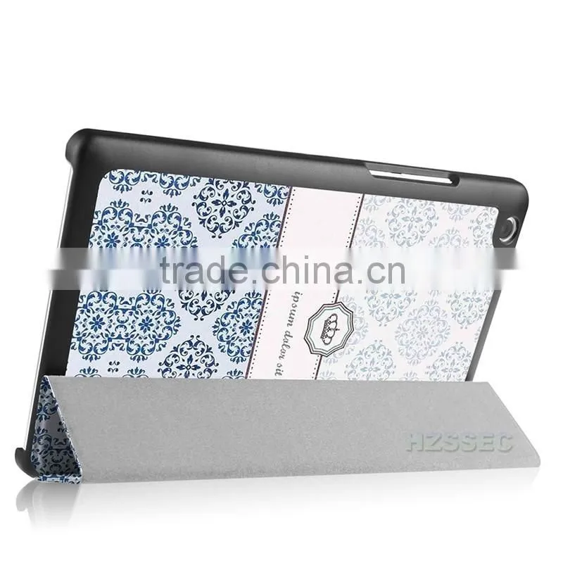 New arrival tablet cover leather case for Lenovo Tab 2 A8-50F folding leather stand flip case