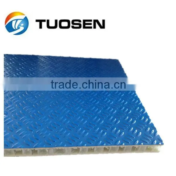 FRP scaffolding panel with aluminum frame