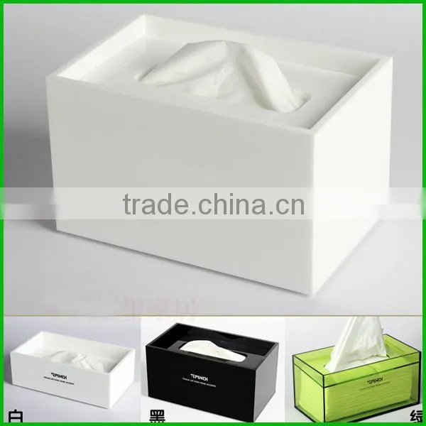 High Bright Custom Color Laser Cut Tissue Box