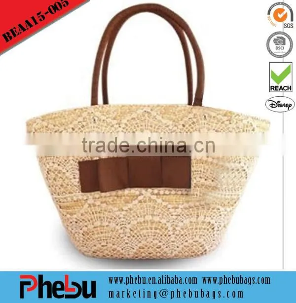 canvas rope handle beach bag