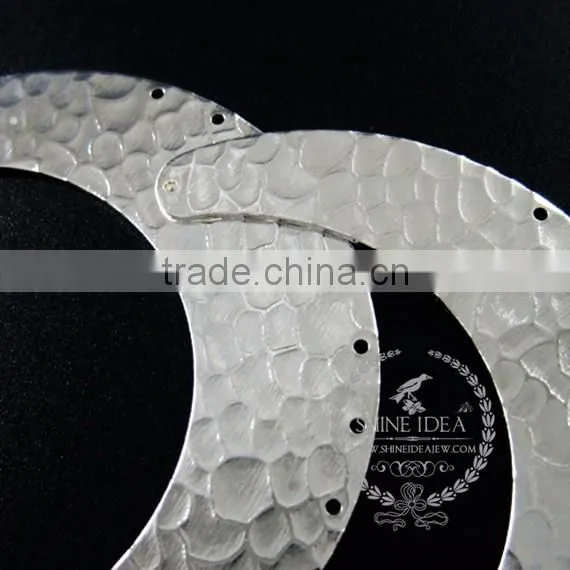 60*15mm silver plated harmed pattern pendant charm DIY earrings chandelier jewelry supplies 1820281
