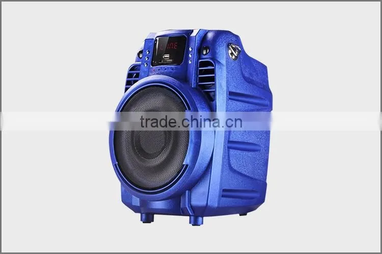 Blue Color 6.5 Inch PA Speaker Bluetooth Function With Rechargeable Battery Speaker