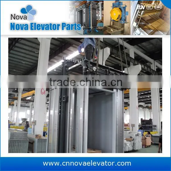 630kg~1600kg,1.0m/s~1.75m/s Machine Room Elevator Cabins, Luxury Residential Passenger Cabin