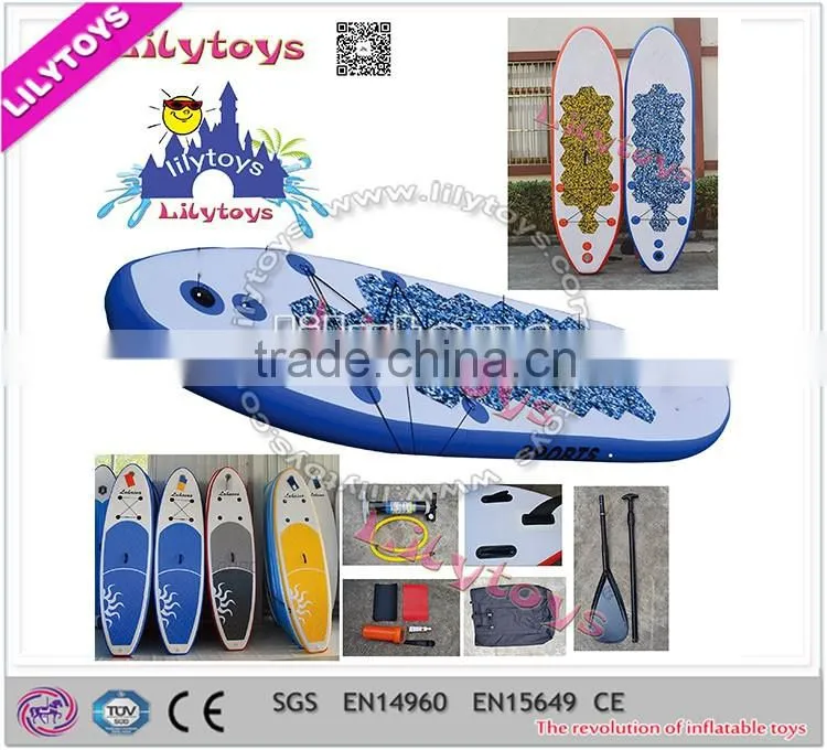 Newest popular colorful inflatable paddle boat, water sport game, boat for kids n adult