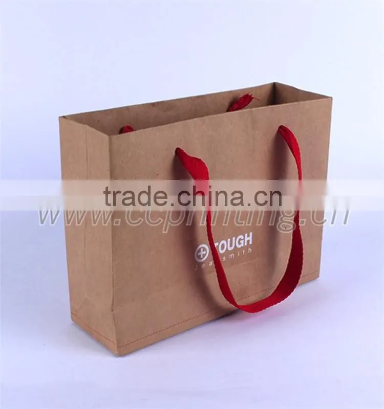 Printing and packaging factory brown kraft paper bag