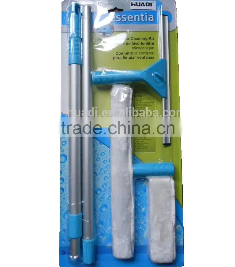 Extendable Window Cleaner Set Glass Wiper Kit Home and Car Window Cleaner Set