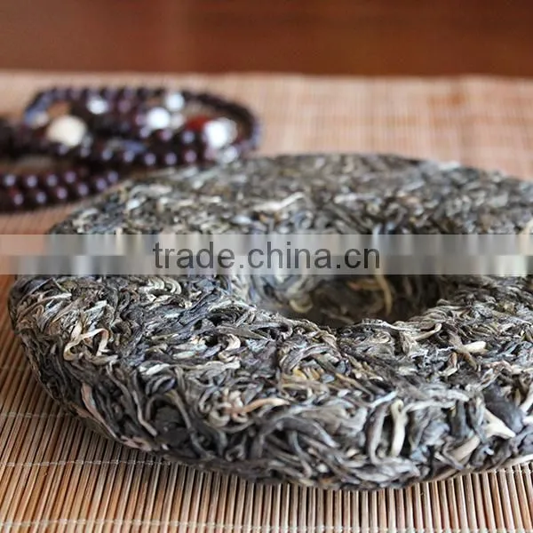 Dropship Tea,2014 Spring from LaoMan'E Village Old Arber Raw Puer Tea,Sheng Puer Tea,Herbal Super Slimming Tea