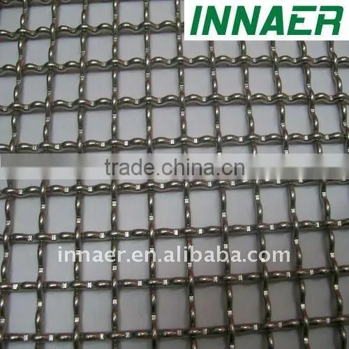 plain woven stainless steel crimped wire mesh (Exporter)