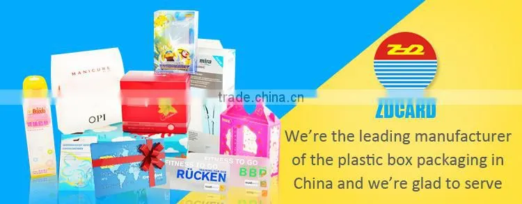 Custom size transparent plastic mobile cell phone case packaging box