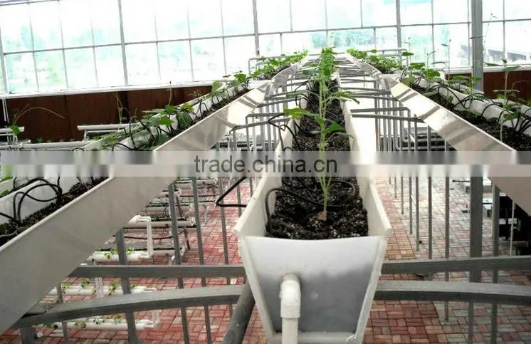 Hydroponic gutter with food grade