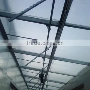 rack and pinion for greenhosue automatic ventilation system