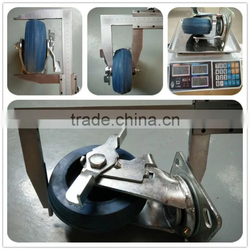 Heavy Duty Industrial Iron Core Rubber Swivel Caster Wheel