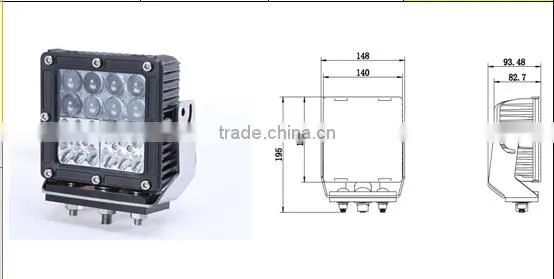 60W LED Forklift Lamp Truck High Power IP67 Car Led Motorcycle OffRoad Led Work Light lamp 24V led light bulb
