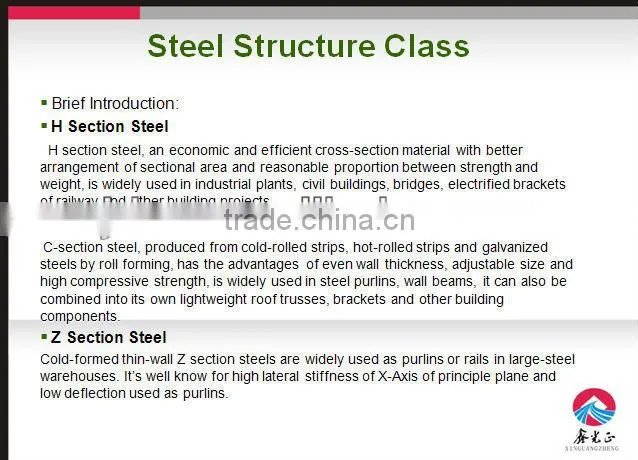 economic pupular modern prefab light steel structure