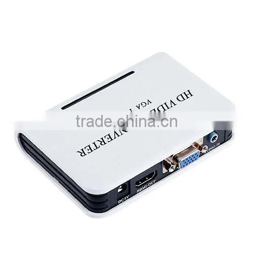 Audio VGA to HDMI HD HDTV Video Converter Box 1080P