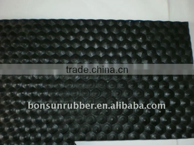easy to clean ribbed cow rubber mat