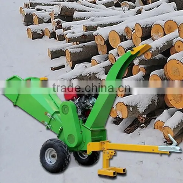 High efficient 15HP gasoline mini wood chipper machine