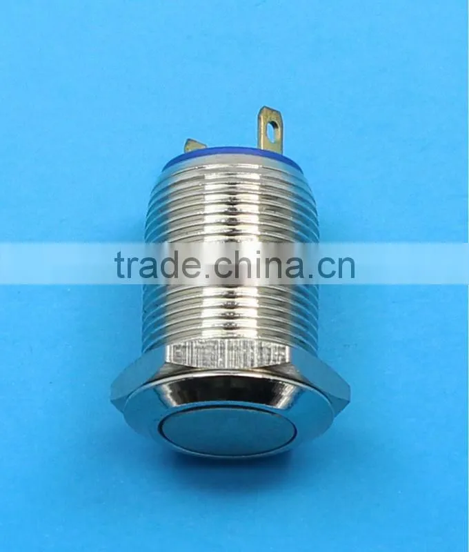 12mm metal waterproof switch 240v
