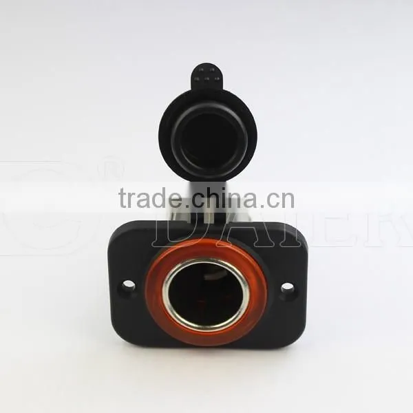 Car Cigarette Lighter Socket Adapter With Panel And Cover