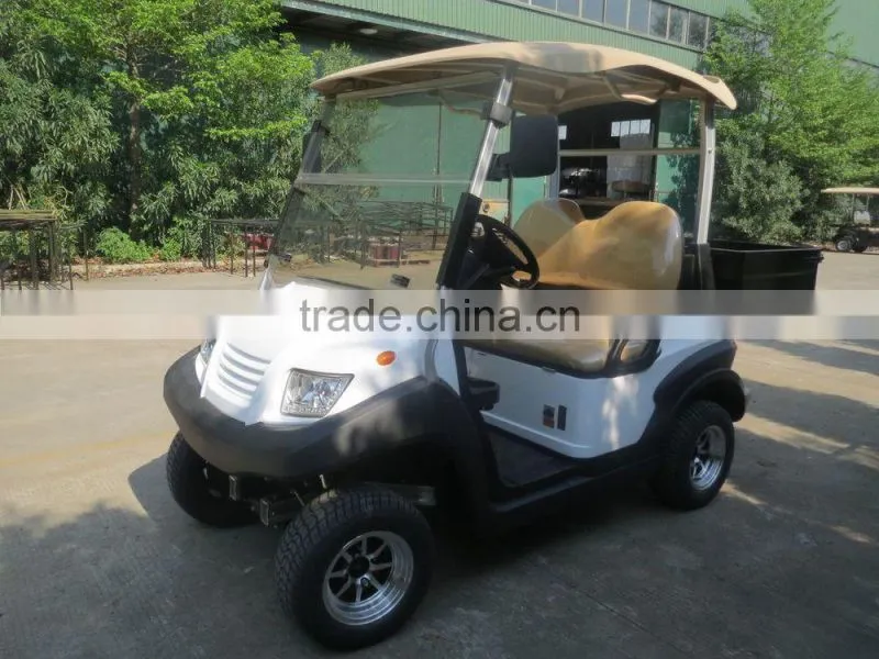 2 seater New Electric Golf Car with rear cargo