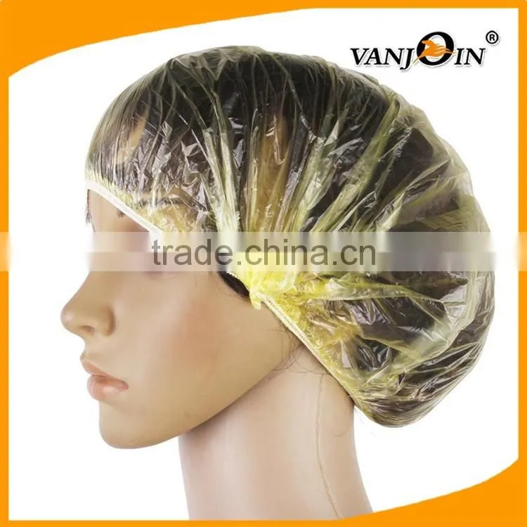 Disposable Clear Waterproof Hat Home Shower Bathing Elastic Cap