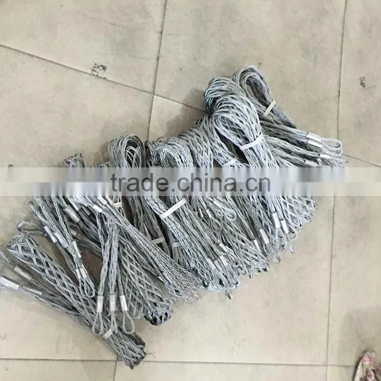 Cable socks with swivel connector for cable and tube