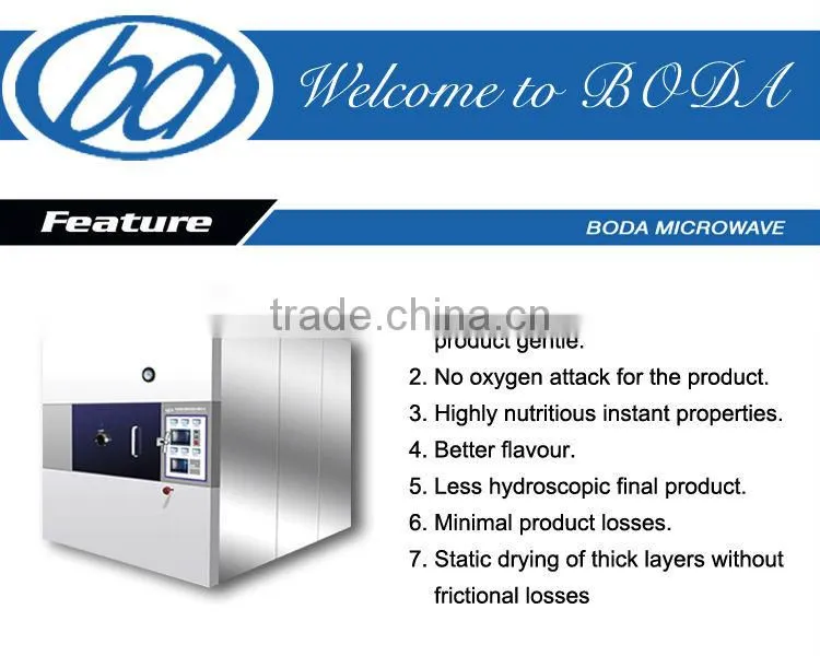 Microwave vacuum dryer for Yeast extract