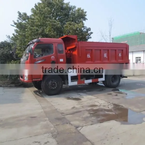 130hp Dongfeng New design 4*2 Sealed Dump Refuse Truck 6 m3