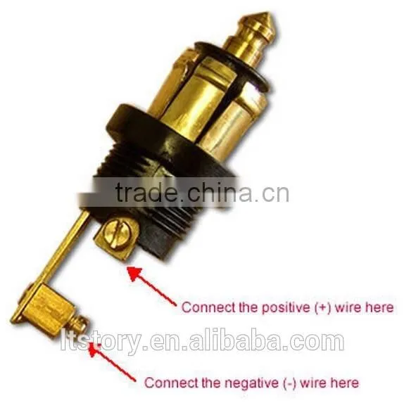 Black color car Merit 12V Rated Voltage 0-35V DC Max Current 16A Power Plug power socket
