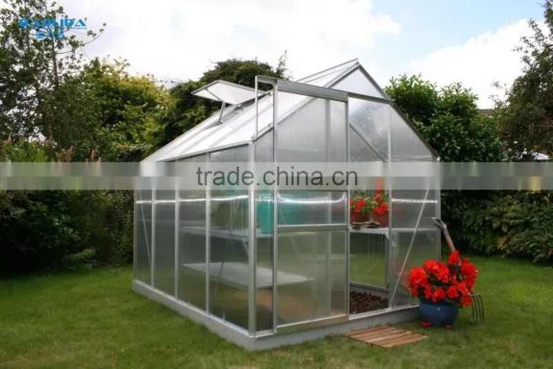 Low cost agriculture polycarbonate tunnel greenhouse
