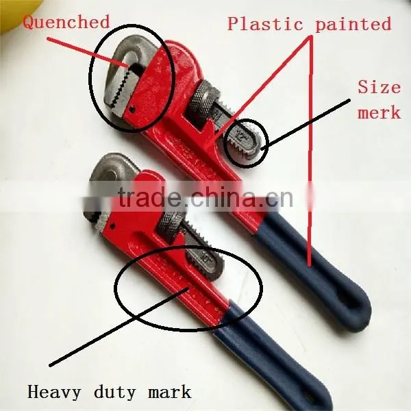 Carbon steel 72 inch electrical havery duty power Pipe Wrench sizes
