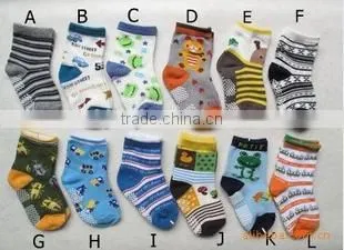Children sock with point printed