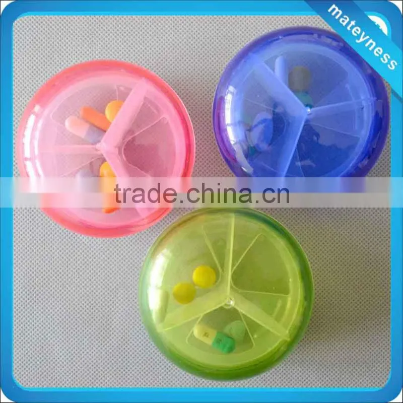 Plastic Round Pill Container