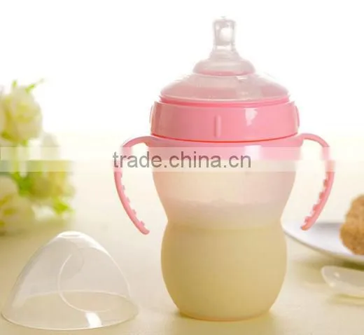 FDA 2014 New Safety bpa free silicone baby feeding bottles