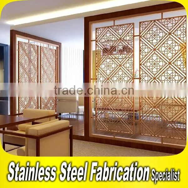 5 Start Hotel Stainless Steel Dubai Room Divider Screen