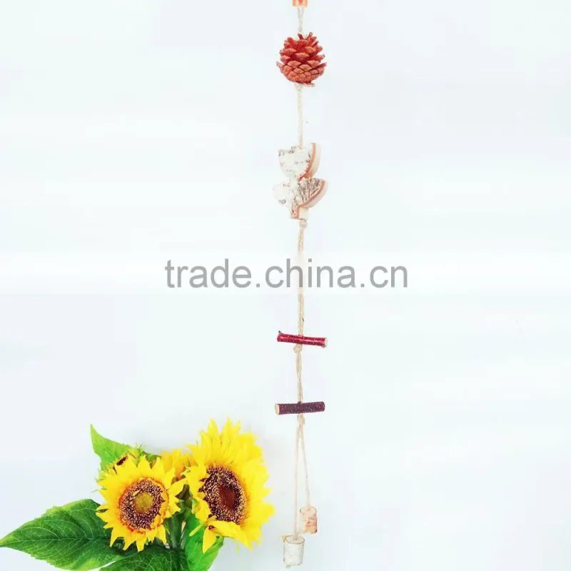 Pastoral style decorative wooden aeolian bells
