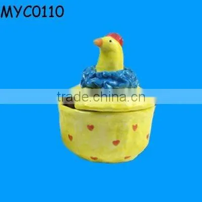 Ceramic chicken tea pot for Easter party favors