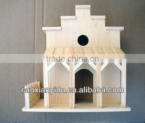 Bird House Stake bird house wooden craft Miniature Wooden Birdhouses