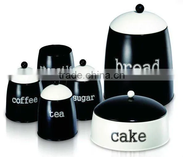 cylindrical colored sugar pot/Tea tin /coffee storage box